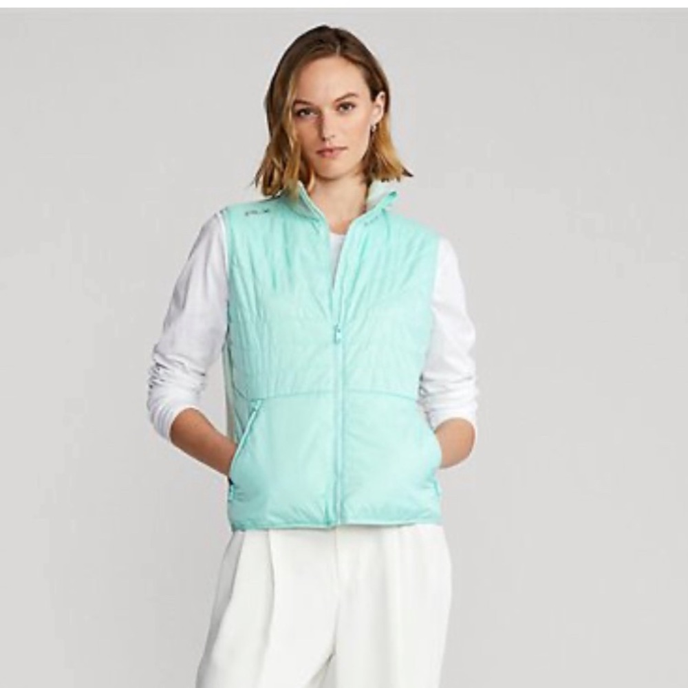 NWT Ladies RLX Golf Full Zip Cool Wool Outerwear in April Green, size small